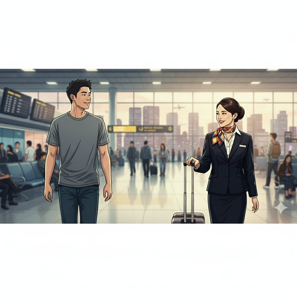 My airhostess roommate